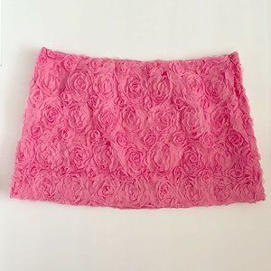 Urban outfitters Lulu Textured Rosette Mini Skirt L